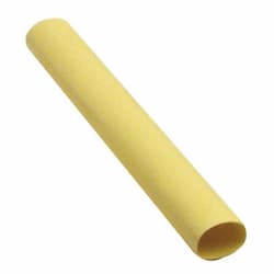 3/64" Thin Wall Polyolefin Heat Shrink Tubing, 2:1 Ratio, 12-in, Yellow