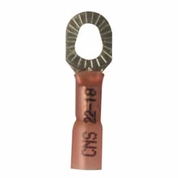 Crimp 'N Seal Ring, Brazed Seam, 12-10 AWG, #6, #8, #10 Stud, Bulk