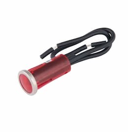 3 Amp Red Chrome Indicator Lamp