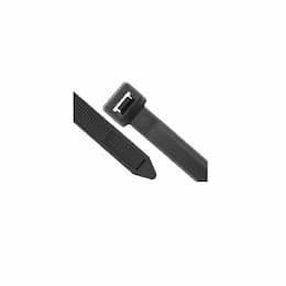 8-in Standard Cable Ties w/DoubleLock, 75 lb, UV Black