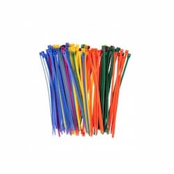 8" Assorted Colors Double Lock Cable Ties