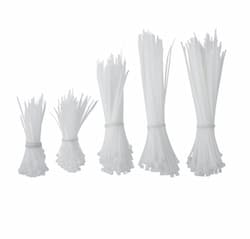 4", 6", 8", & 18" White Assorted Cable Ties