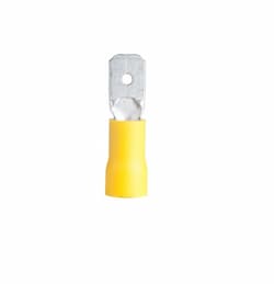 #12-10 AWG Yellow Minipak Male Disconnects