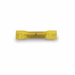 #12-10 AWG Yellow Heat Shrink Butt Splices