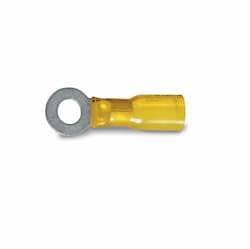 #10 Stud Yellow Heat Shrink Ring Terminals