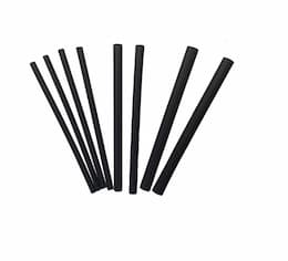 Assorted Size Black Polyolefin Heat Shrink Tubing 