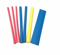 1/4" & 1/2" Assorted Color Heat Shrink Tubing