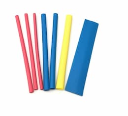 1/4" & 1/2" Assorted Color Heat Shrink Tubing