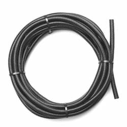 1/4" Split Loom Flex Wire Tubing, 25-ft, Black