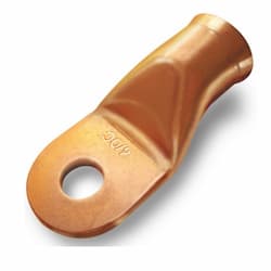 Copper Starter Lug, Bare, 8 AWG, #10 Stud