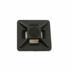 Adhesive Back Mounting Bases, .75 X .75, #6 Hole, UV Black, 100 Pack