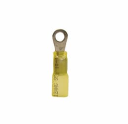 #10 Stud Yellow Solder Heat-Shrink Ring Terminals