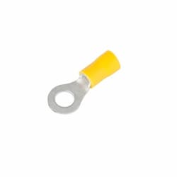 12-10 AWG 8-10 Stud Ring Terminal, Yellow 