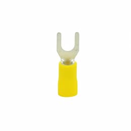 12-10 AWG 8-10 Stud Spade Terminal, Yellow