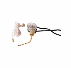 6 Amp SPST Brass Pull-Chain Switch