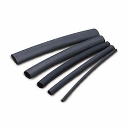 3-in Heat Shrink Tubing, 3/32 to 3/64-in Diameter, Black