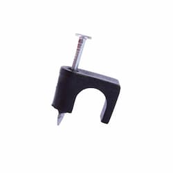 0.25-in Polyethylene Coaxial Staple, Black