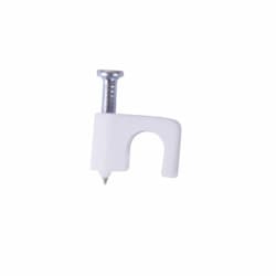 0.25-in Masonry Coaxial Staple, White