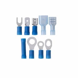 48-Piece #16-14 AWG Blue Terminal Kit