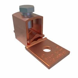 Mechanical Lug, 500-2/0, 1 Port, 3/8-in Bolt Size, Copper