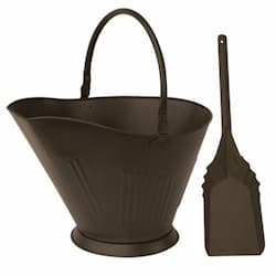 Coal Hod w/ Shovel, Bronze