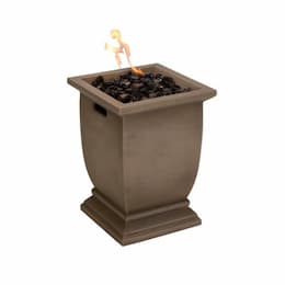 15-in Outdoor Gas Fire Column, Liquid Propane, Slate