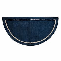 Deep Blue Hand Tufted Wool Rug