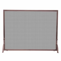 Fireplace Screen, 1-Panel, Antique Copper