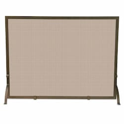 Fireplace Screen, 1-Panel, Bronze