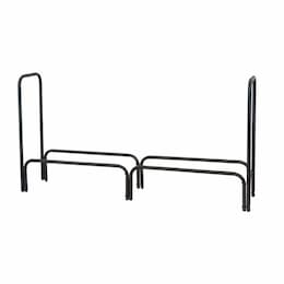 60-in Wide Black Long Log Rack