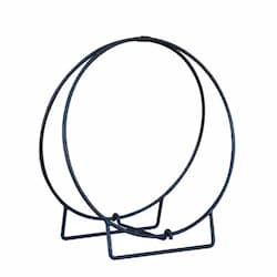 39-in High x 36-in Diameter Black Log Hoop