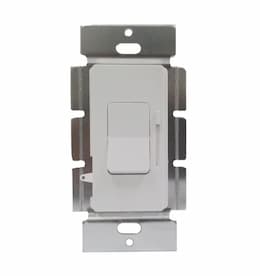 White Paddle Switch Single Pole & Three-Way LED Dimmer