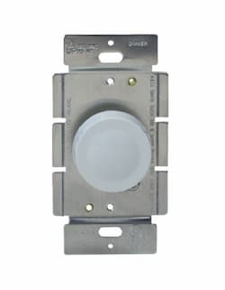 Almond Single Pole Incandescent Full Range Rotary Dimmer Control 