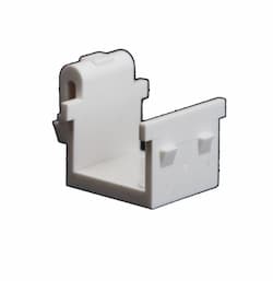 Almond Plastic Blank Insert Snap-in Audio/Video Connector