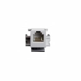 Ivory Category 6 Female Jack Audio/Video Connector