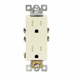 Enerlites Light Almond Residential Grade Tamper Resistant 15A Duplex Receptacle