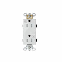 Enerlites 15 Amp Tamper and Weather Resistant Duplex Receptacle, White