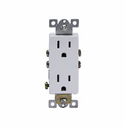 Brown Industrial Grade Decorator 15A Duplex Receptacle