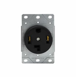 Enerlites Black Industrial Grade Power Devices Flush-Mount Receptacle