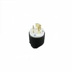 15 Amp 277V NEMA L7-15P Locking Plug, Black