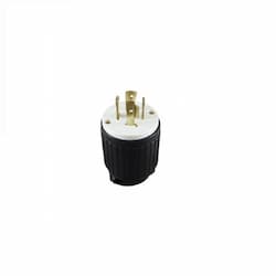 Enerlites 20 Amp 125V-250V NEMA L15-20R Locking Plug, Black