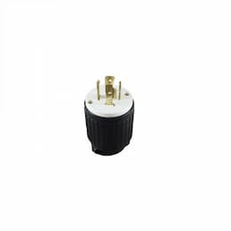 20 Amp 125V-250V NEMA L15-20R Locking Plug, Black