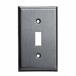 Stainless Steel 1-Gang Toggle Switch Metal Wall Plate