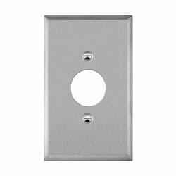 1-Gang Over-Size Wall Plate, 1.406-in Hole, Stainless Steel