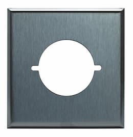 Stainless Steel 2.125" 2-Gang Power Outlet Wall Plate