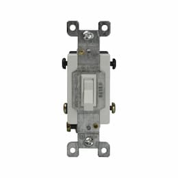 Almond Four-Way Push-In and Side Wired 15A Toggle Switches