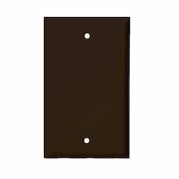 Brown Over-Size Thermoplastic 1-Gang Blank Wall Plate
