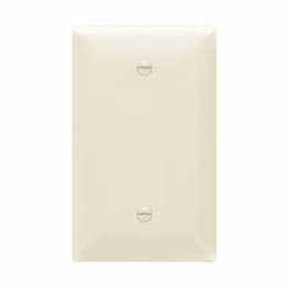 1-Gang Over-Size Wall Plate, Blank, Light Almond