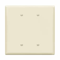 2-Gang Over-Size Wall Plate, Blank, Light Almond