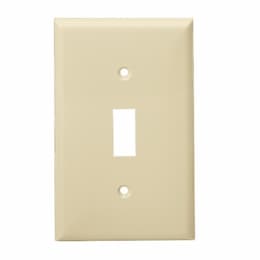 Enerlites Ivory Colored 1-Gang Toggle Switch Plastic Wall Plates
